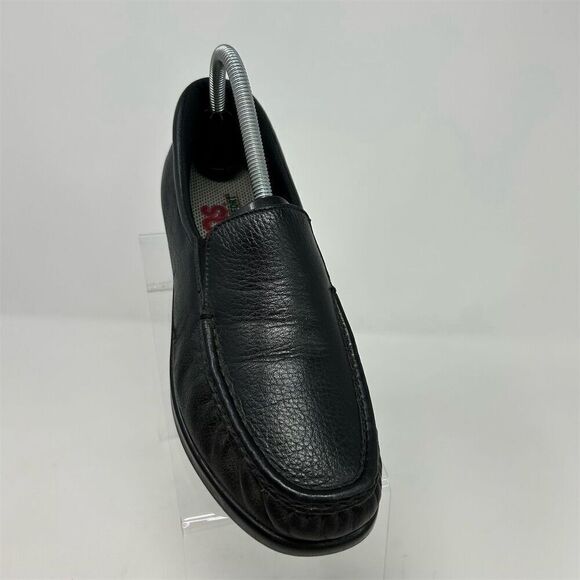 SAS Women's Twin Slip-On Loafers Black Leather Casual Comfort Size 9 Narrow - Picture 2 of 15